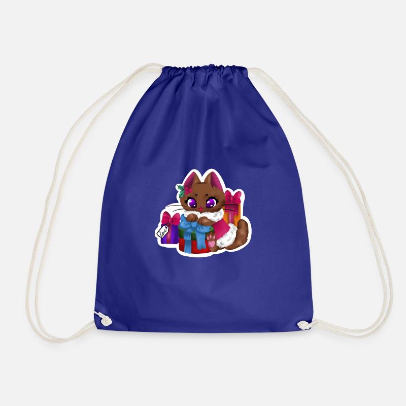 Present Cat🎁🐱 - Turnbeutel - Königsblau