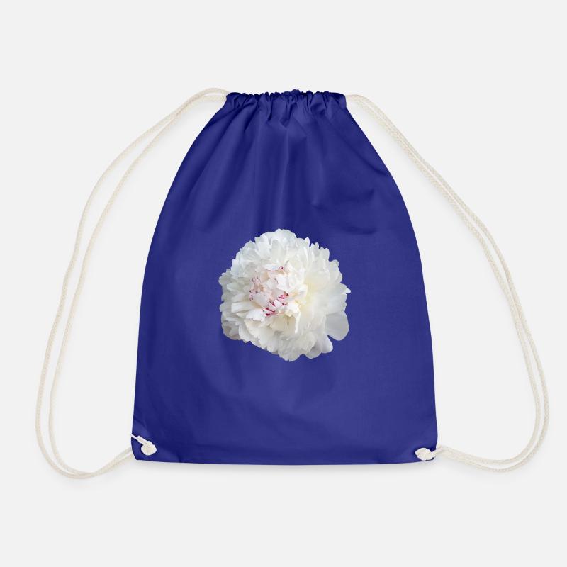 Peony - Drawstring Bag - royal blue