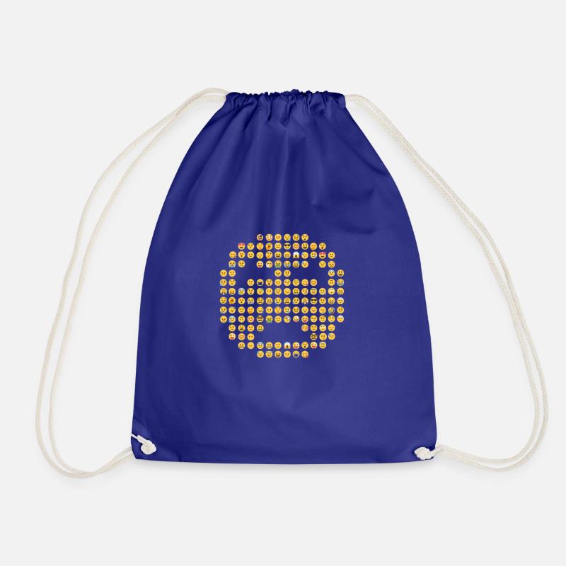 Sad emoticon - Drawstring Bag - royal blue