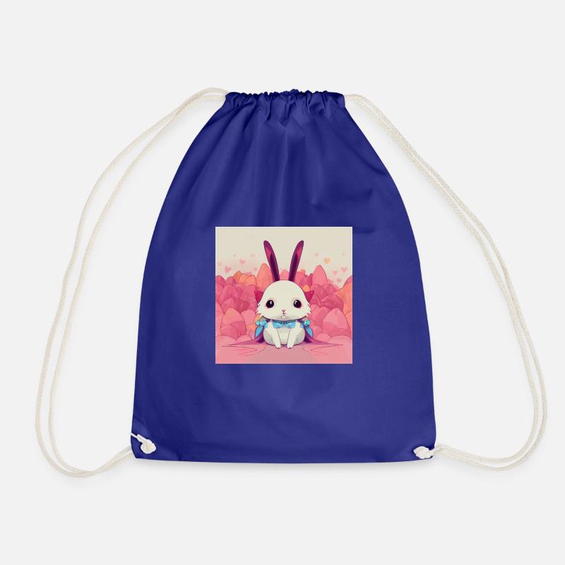 Cute Anime Rabbit - Turnbeutel - Königsblau