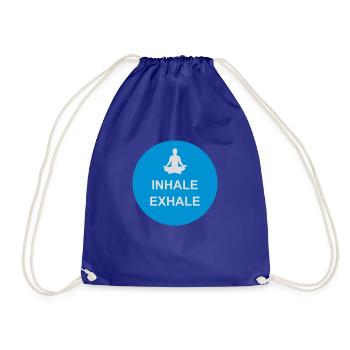 inhale exhale yoga Zitat - Turnbeutel - Königsblau - Vorne