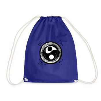 Yin Yang Signe Symbole Paix Bonheur Vecteur 6 - Sac de sport léger - bleu roi - Devant