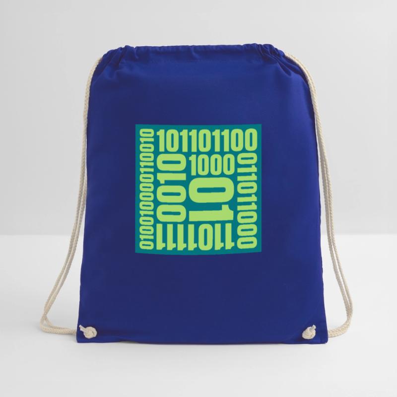 Binary Code Program Language Drawstring Bag