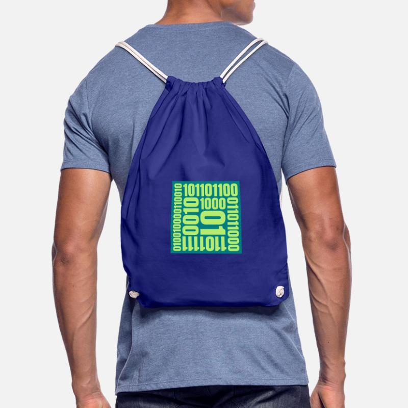 Binary Code Program Language Drawstring Bag