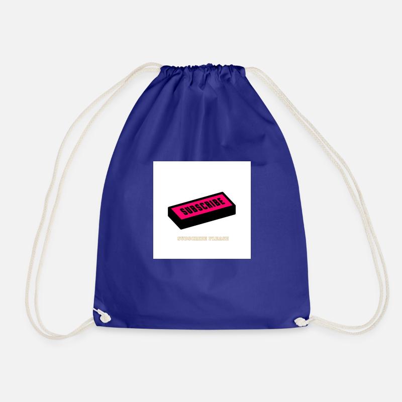 Subscribe Please - Drawstring Bag - royal blue