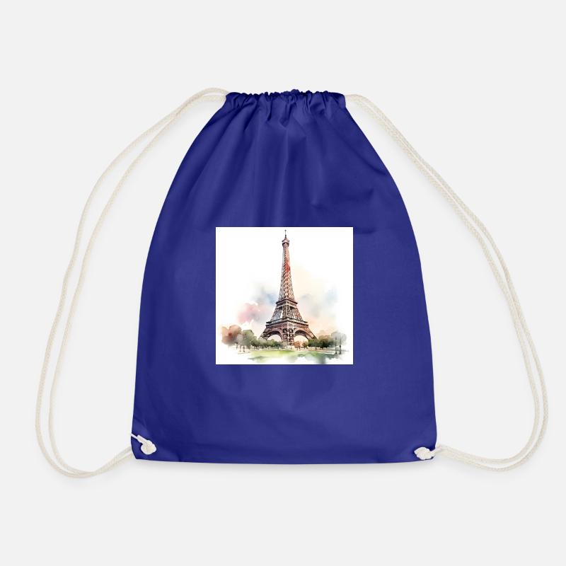 paris Eiffelturm - Turnbeutel - Königsblau