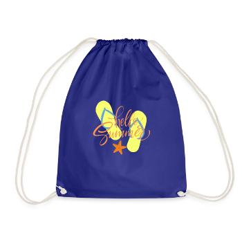 Bienvenue l'été - Sac de sport léger - bleu roi - Devant