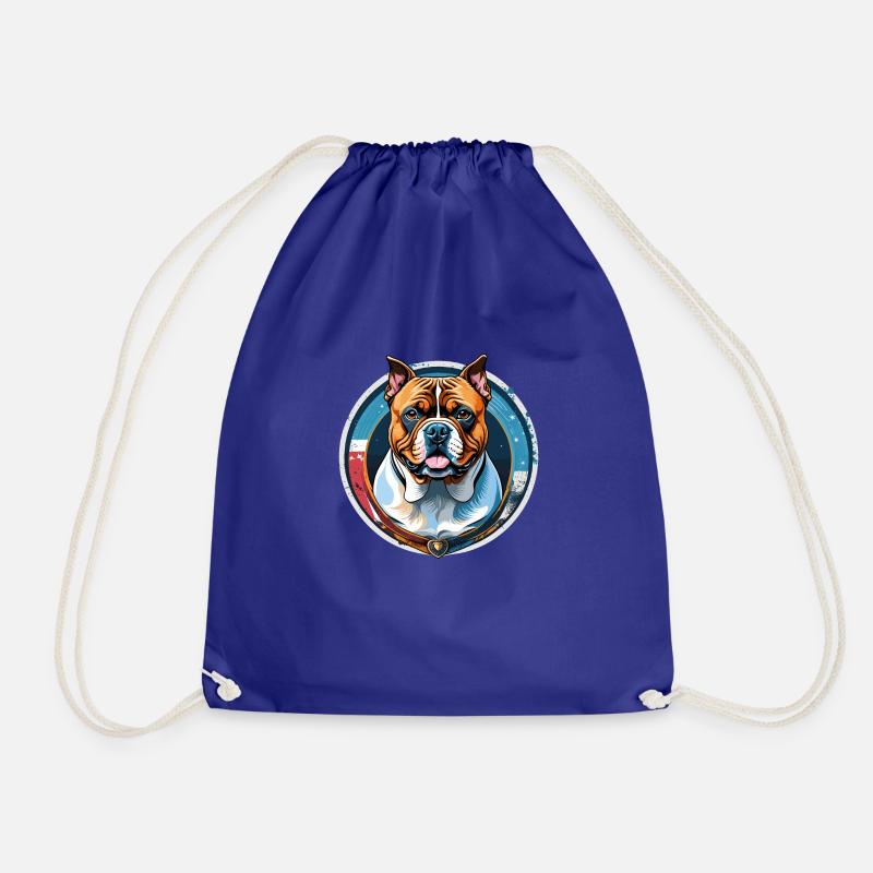 American Bully - Drawstring Bag - royal blue