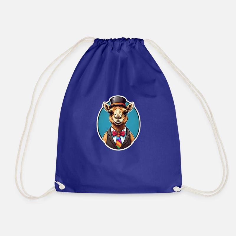 Funny Comic Camel - Sac de sport léger - bleu roi