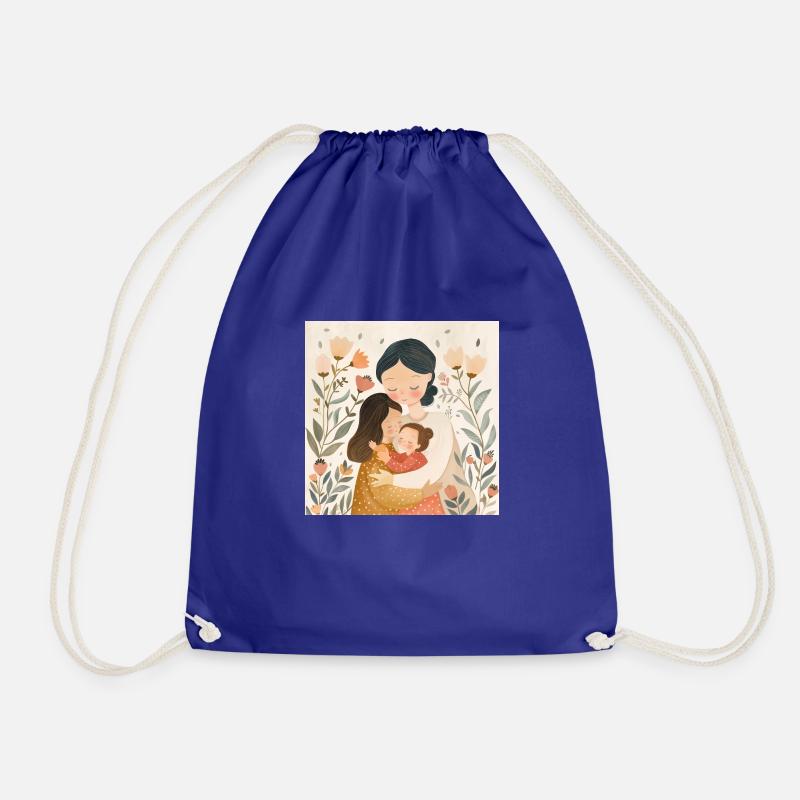 Loving mother - Drawstring Bag - royal blue