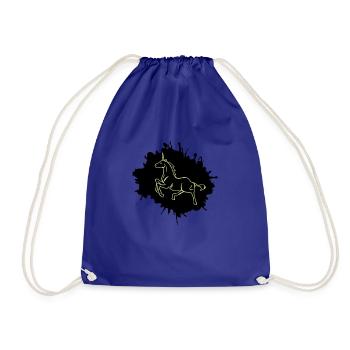 Unicorn blobs - Drawstring Bag - royal blue - Front