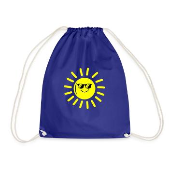 sonne cool - Turnbeutel - Königsblau - Vorne