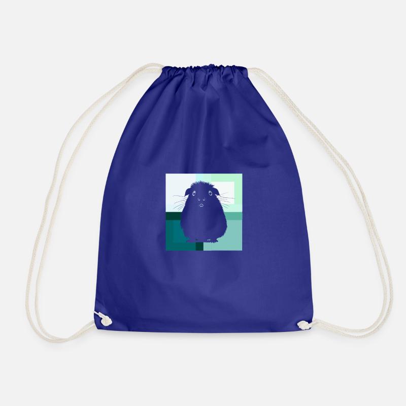 Guinea pig cage behavior - Drawstring Bag - royal blue