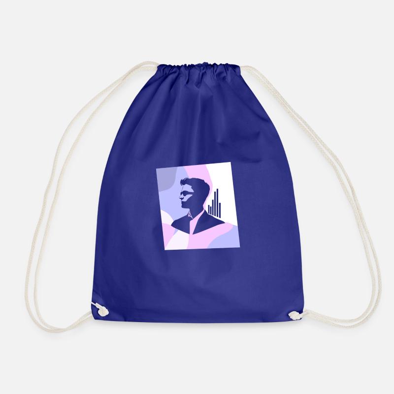 Statistics Mathematics Science - Drawstring Bag - royal blue