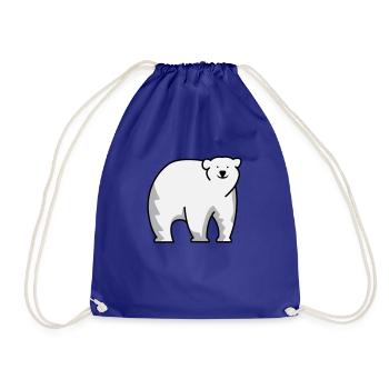 Ours blanc - Sac de sport léger - bleu roi - Devant