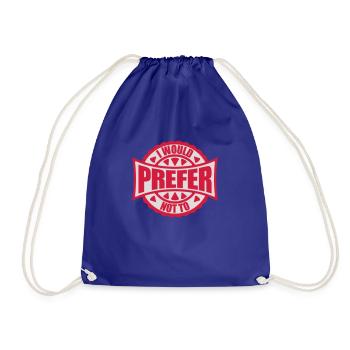 Je préfère ne pas - Sac de sport léger - bleu roi - Devant