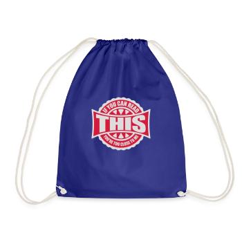 too close to me - Drawstring Bag - royal blue - Front