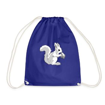 L’écureuil mange une noix - Sac de sport léger - bleu roi - Devant