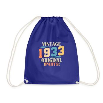 Mois 1933. Cadeau d'anniversaire 1933. 91 ans Birt - Sac de sport léger - bleu roi - Devant