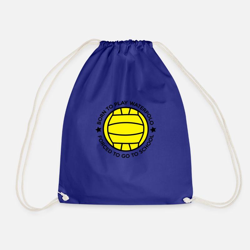 waterpoloschool - Drawstring Bag - royal blue