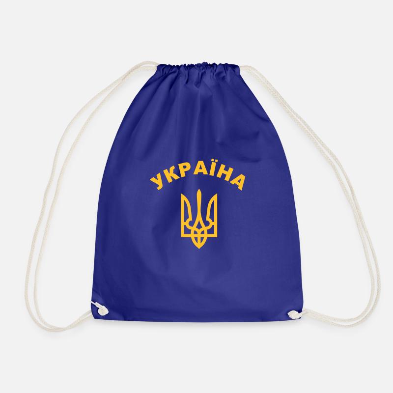 Ukrainisch - Turnbeutel - Königsblau