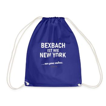 Bexbach ist wie New York - Turnbeutel - Königsblau - Vorne