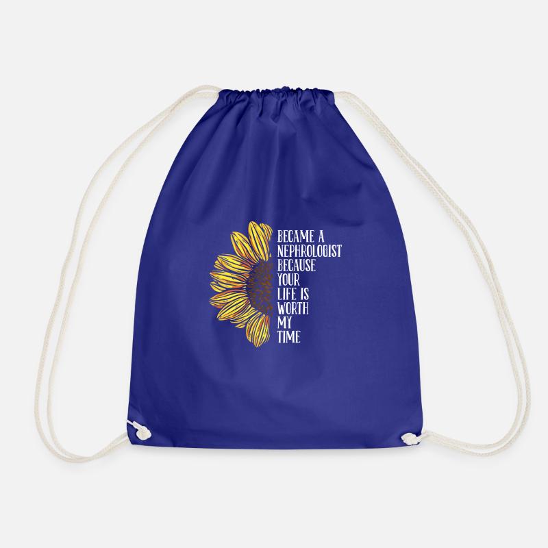 Nephrologist Dialysis Technician Dialysis Nurse - Drawstring Bag - royal blue