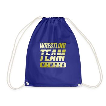 Wrestling Team - Drawstring Bag - royal blue - Front