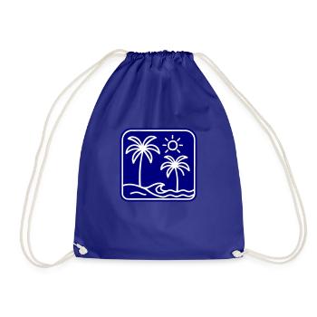 Palmiers de mer d’été de l’île - Sac de sport léger - bleu roi - Devant