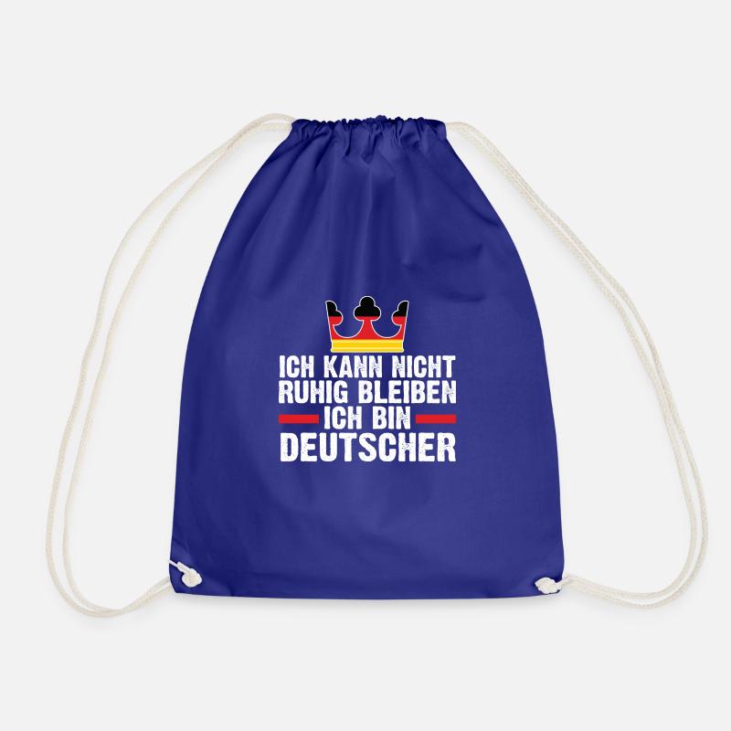 Deutschland Deutscher Deutsches - Turnbeutel - Königsblau