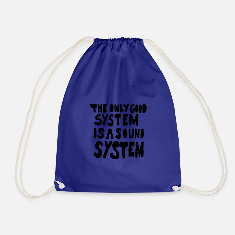 Soundsystem Spruch / Englisch - Turnbeutel - Königsblau