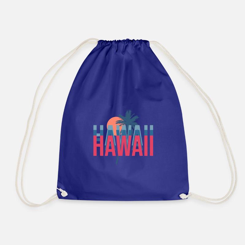 Hawaii - Drawstring Bag - royal blue