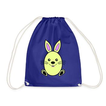osterhase - Turnbeutel - Königsblau - Vorne
