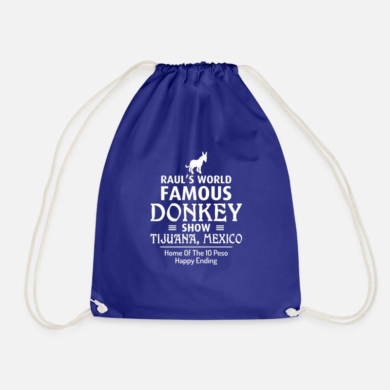 Donkey Show Tijuana - Drawstring Bag - royal blue