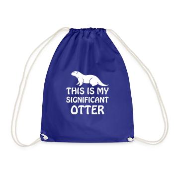 Mein Otter - Turnbeutel - Königsblau - Vorne