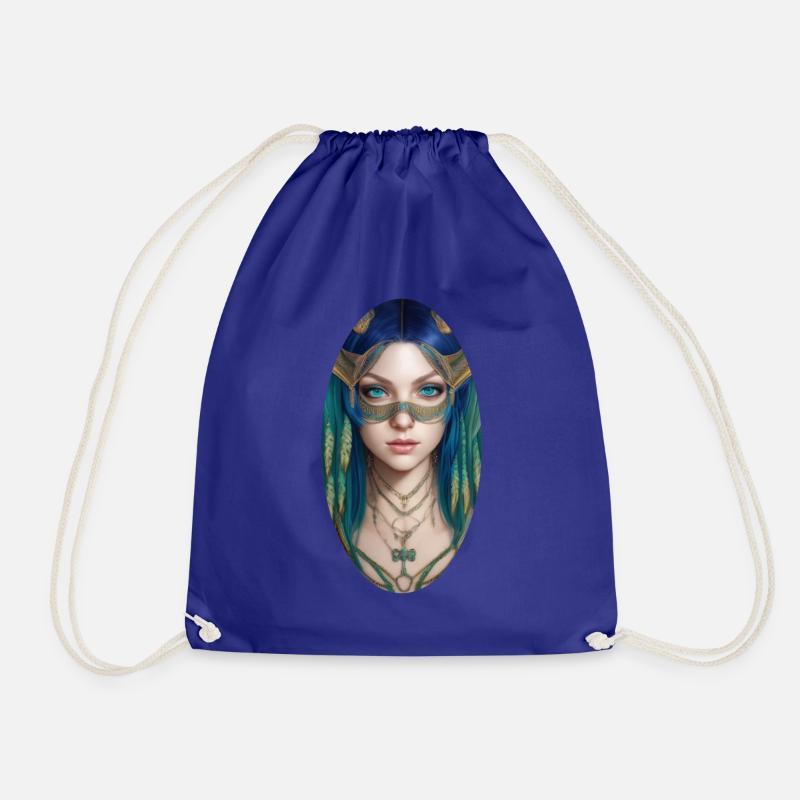 Déesse Bastet, Déesse de la douceur du foyer - Sac de sport léger - bleu roi
