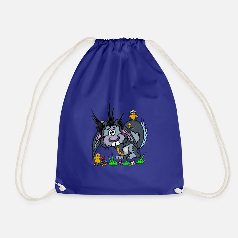 Easter with Kueken - Drawstring Bag - royal blue