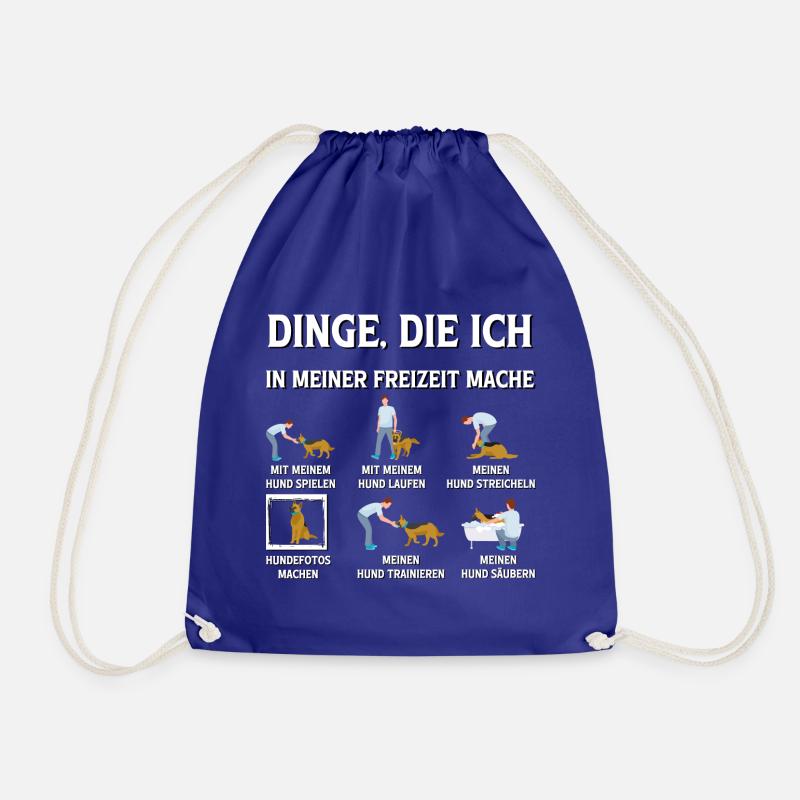 Freizeit Dinge für alle Hunderassen - Turnbeutel - Königsblau