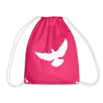 La colombe blanche se lève - Sac de sport léger - fuchsia - Devant