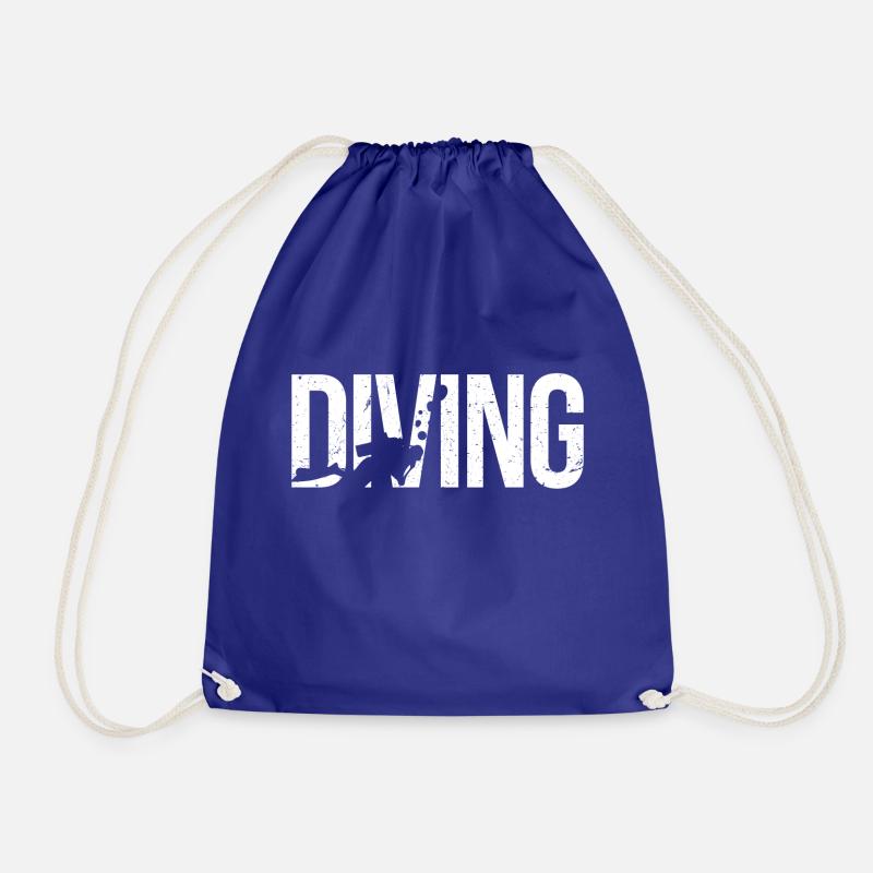 Funny Diving Diver Dive Shirt Diving - Turnbeutel - Königsblau
