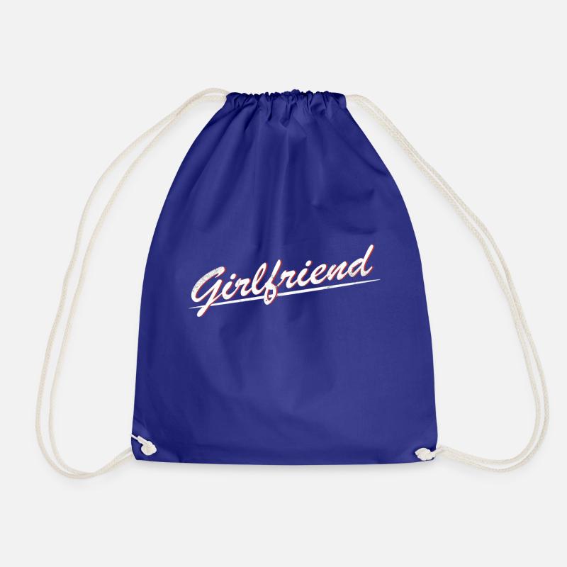 Girlfriend Partnerlook Boyfriend Geschenk - Turnbeutel - Königsblau