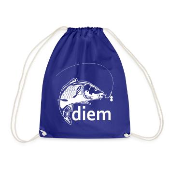 🐟 🪝🎣 CARPE DIEM PÊCHE NATURE - Sac de sport léger - bleu roi - Devant