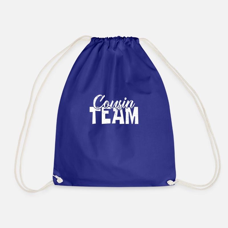 Cousin team - Drawstring Bag - royal blue