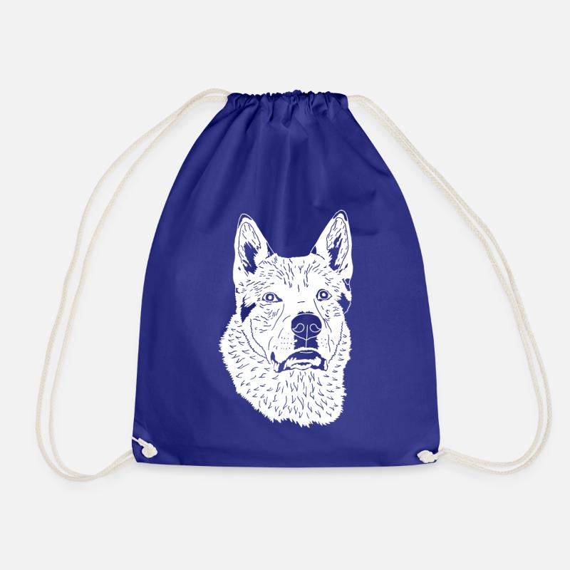 Tschechoslowakischer Wolfhund - Turnbeutel - Königsblau