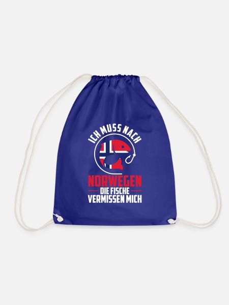 Norwegen Oslo Urlaub Norwegen Liebhaber Geschenk - Turnbeutel - Königsblau