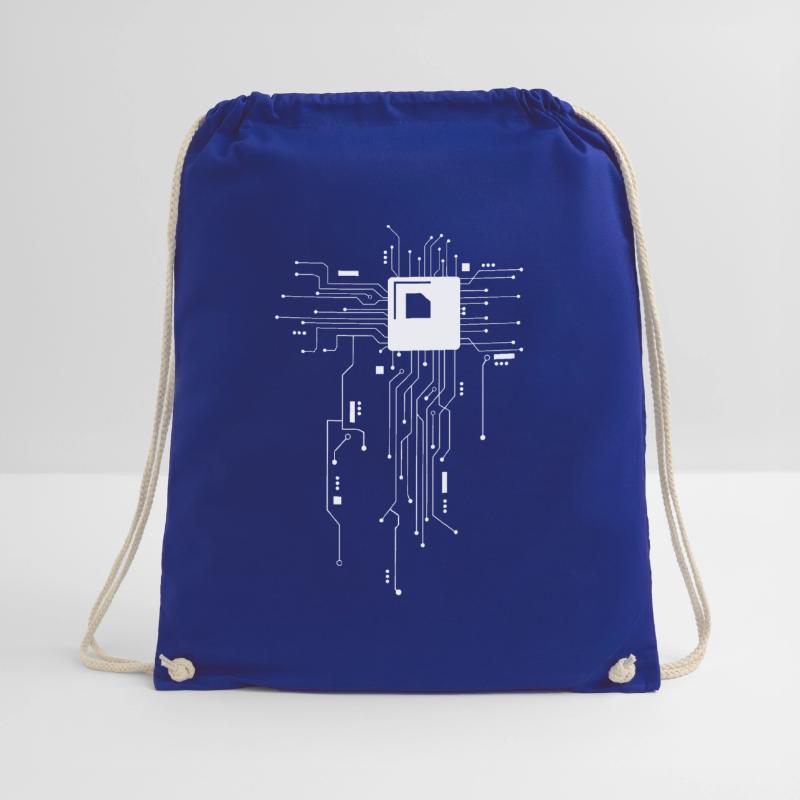Circuit Board Computer CPU Core Chip Electronics Drawstring Bag