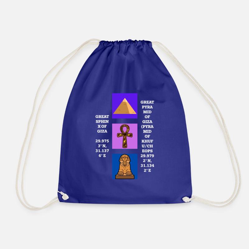 Mysterious Egypt - Drawstring Bag - royal blue