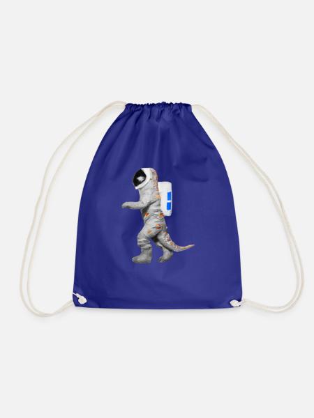 Dino Astronaut Tyrannosaurus Rex Geschenkidee - Turnbeutel - Königsblau