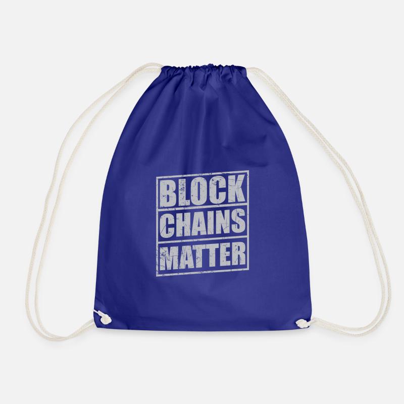 BLOCKCHAINS MATTER! - Turnbeutel - Königsblau