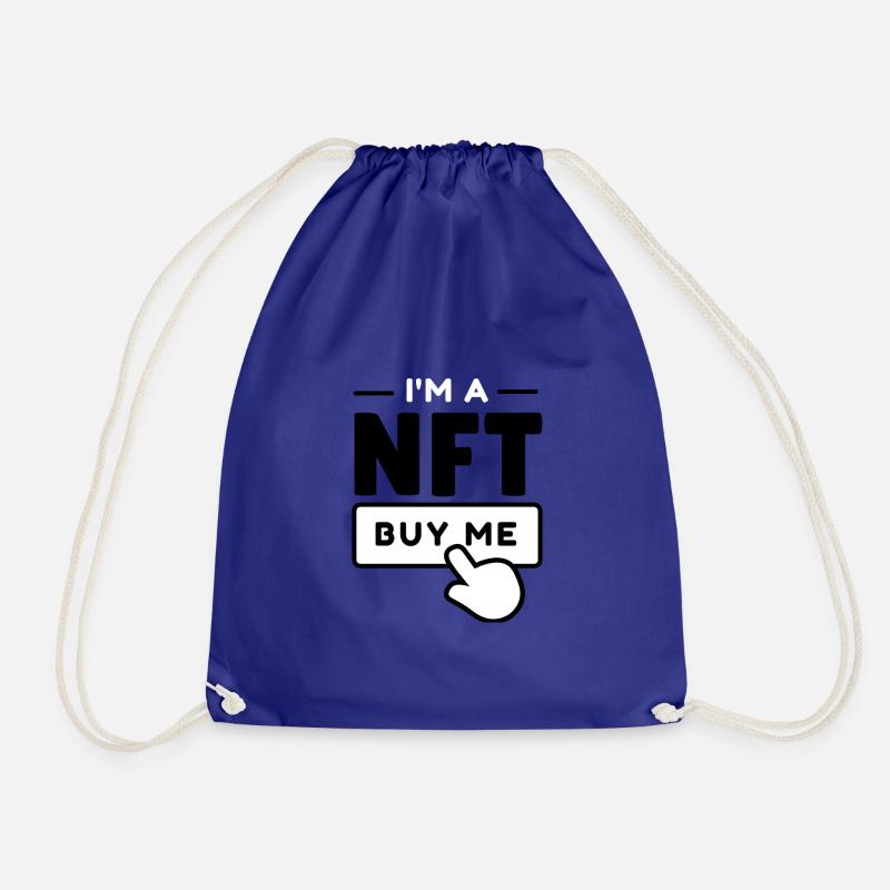 NFT - Drawstring Bag - royal blue